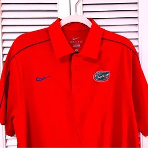 Nike, University of Florida Gators Dri-Fit Polo, Orange, Large